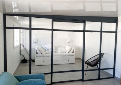 Installation de porte aluminium sur mesure – PRIMS Béziers